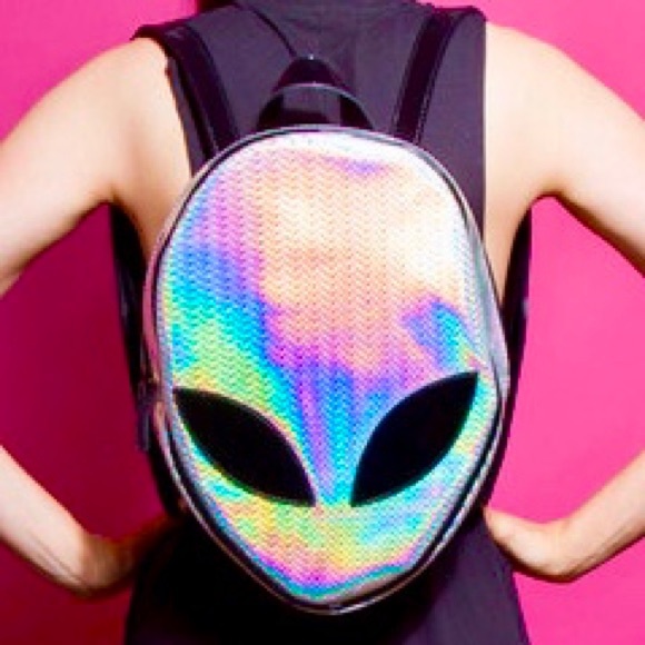 holographic alien backpack